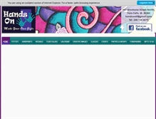 Tablet Screenshot of handsonstudio.com